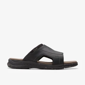 Clarks Fascia Walkford Uomo Pelle Nera Pelle Casual - Foto 1 di 6