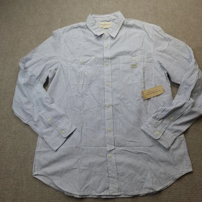 Camisa Denim & Supply XL Blanca Azul Hickory Rayas Stock Antiguo NUEVA Foto 1 de 4