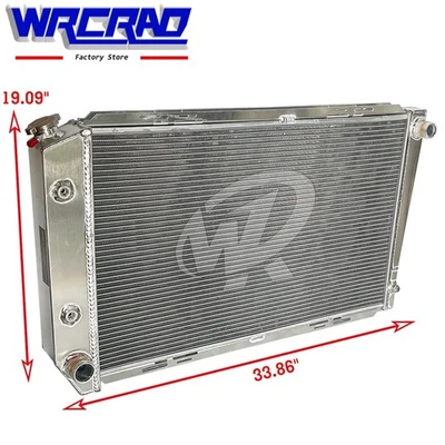 Aluminum Radiator For 1979-86 Ford LTD 1981-82 Lincoln Continental 4.2 5.0L 5.8L - Image 1 of 4