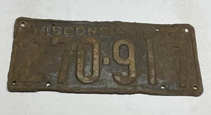 1939 WISCONSIN NUMMERNSCHILD ~ ETIKETT # 270-917 ~ ORIGINAL ROSTIGER SCHEUNENFUND ~ - Bild 1 von 2
