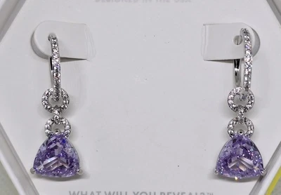 Pendientes Bomb Party OG ER31368 'Ese momento Colgante' Topacio Lavanda Circonita... Foto 1 de 4