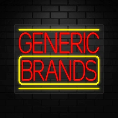 Generic Brands Neon Sign for Retail Displays | LED Flex Neon | 24"W x 18"H x 1"D - Image 1 of 4