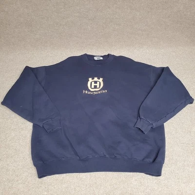 Husqvarna Motorcycles Motorsäge Rundhalsausschnitt Arbeitssweatshirt von Lee Ultraweight XL. - Bild 1 von 4