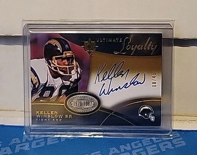 2009 Ultimate Collection Kellen Winslow Gold On Card Auto Autograph /45 SSP HOF - Image 1 of 2