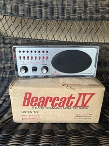 Vintage Bearcat IV (4) Electra 8 Channel Radio Receiver Scanner UNTESTED - Zdjęcie 1 z 3