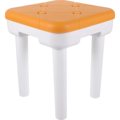  Kleiner Fußschemelhaus-Haushalts-Rutsch-Imitation Lederhocker Lowhocker Stuhl - Bild 1 von 4