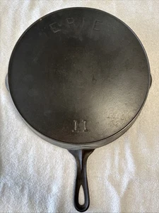 Schwer zu finden - Pre Griswold "Erie" #11 erste Serie - Gusseisen Pfanne schön fertig - Bild 1 von 8
