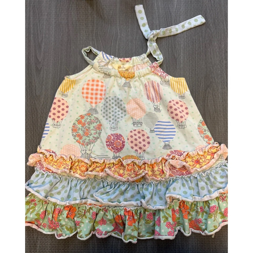 Matilda Jane Happy and Free Up in the Air Hot Air Balloon Dress Size 2 Ruffled - Image 1 of 4