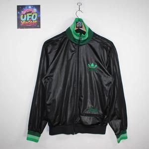 Chaqueta Adidas Chile 62 Para Hombre Pequeña Negra De Colección Rara Rasta 2009 Verde Cremallera Completa - Imagen 1 de 15