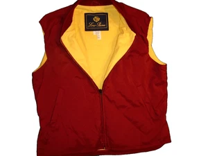 LORO PIANA VINTAGE MENS XL VEST MADE IN ITALY 2012 NYLON QUILTED IN DARK RED - Picture 1 of 8