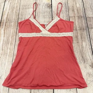 Camiseta sin mangas vintage rosa azul marino talla pequeña ganchillo babydoll Y2K festival boho - Imagen 1 de 5