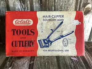 COCACO TOOLS and CUTLERY HAIR CLIPPER SOLINGEN RETRO STYLE BARBER DISPLAY - Picture 1 of 9