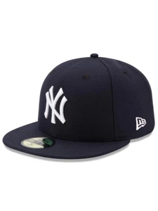 New York Yankees New Era Auténtico Sobre el Campo 59FIFTY Sombrero Ajustado - Azul Marino - Imagen 1 de 4