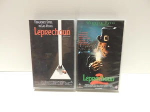 Leprechaun 2 + 3 Tödliches Spiel in Las Vegas VHS Video Kassette Paket Set - Bild 1 von 5