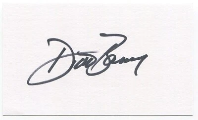 Dick Baney Signed 3x5 Index Card Autographed Signature Seattle Pilots MLB - Image 1 of 2