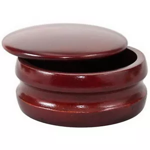 PARKER madera de mango carcasa de jabón de afeitar recubrimiento de resina roja tapa crisol de afeitar - Imagen 1 de 1