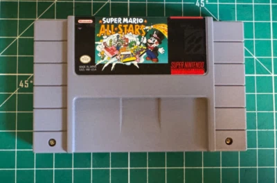 Super Mario All-Stars Super Nintendo SNES работает! Игра только протестирована - Изображение 1 из 3
