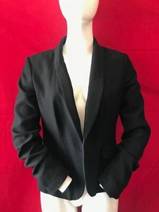 L. K. BENNETT Women's J K Edna Black Long Sleeve Open Jacket UK 12 - Picture 1 of 5