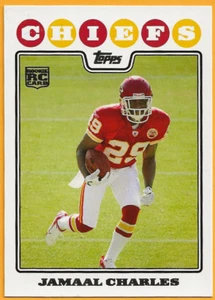 !!!     JAMAAL CHARLES  TOPPS   FOOTBALL ROOKIE CARD $$ - Picture 1 of 1