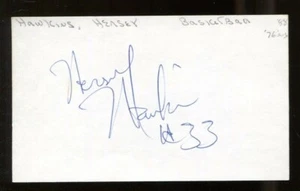 Hersey Hawkins Signed Index Card 3x5 Autographed 76ers 56471 - Picture 1 of 1