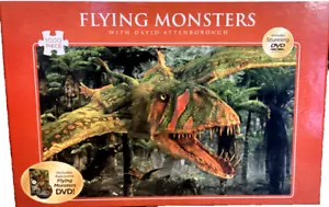 Puzzle Atlantic 1000pz Mostri Volanti di David Attenborough senza DVD HTF - Foto 1 di 2