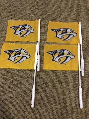 Nashville Predators Promotional Flags. Lot Of 4 Cover