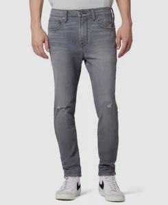 $139 Hudson Jeans Men's Gray Distressed Mid-Rise Zev Skinny Denim Pants Size 29 - Picture 1 of 2