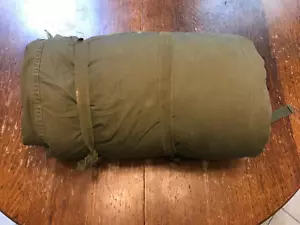Korea War Era US Army Sleeping Bag / Comforter. Non-Mummy Open Top, Dated 1952 - Picture 1 of 9
