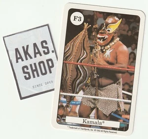 Kamala 1992 Catcher Quartett Card F3 Series 4 Amigo Spiele ULTRA RARE WWF - Picture 1 of 3