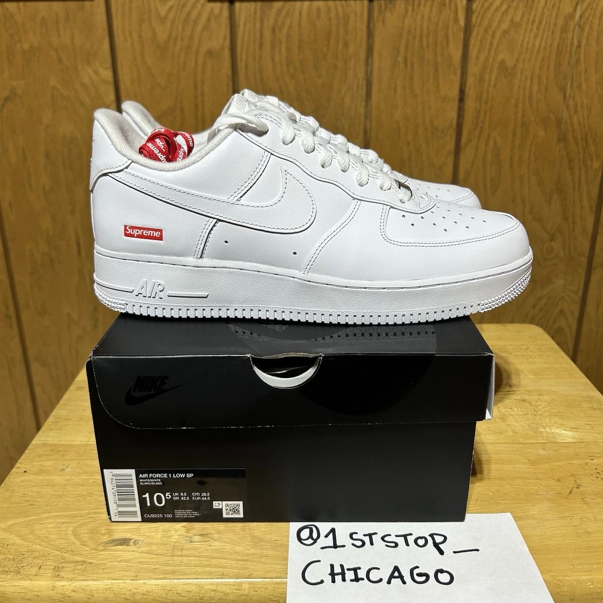 Nike Air Force 1 Supreme White for Sale | Authenticity Guaranteed