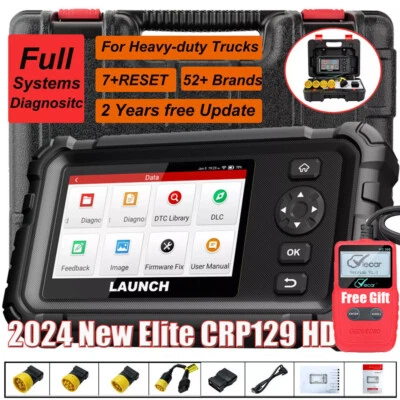 2024 LAUNCH CRP129 HD Elite Heavy Duty Truck Scanner Full System Diagnostic Tool - Immagine 1 di 4