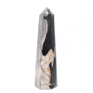 360mm Huge Petrified Wood Stone Generator Point Crystal Healing Natural Mineral - Picture 1 of 4