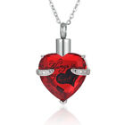Heart Urn Necklace For Ashes - Cremation Jewelry Keepsake Memorial Pendant^zb