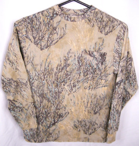 Vintage Ghost Camo Prairie Ghost Camo Hunting Long Sleeve Shirt Men's Large
