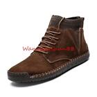 Mens High Top Ankle Boots Faux Suede Casual Sneaker Shoes
