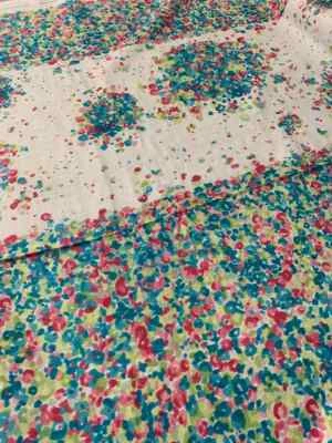 Nani Iro Border Print Primavera Floral - Kokka Japón Algodón Doble Gasa Tela Foto 1 de 2