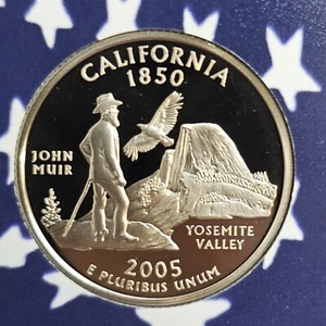 2005 S State Quarter California Proof Deep Cameo CN-Clad Coin  - Picture 1 of 4