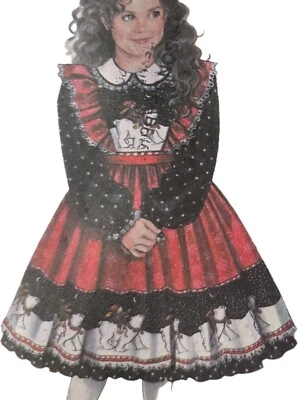 1980s Ruffled Yoke Full Skirt Dress Bridesmaid Simplicity 8659 Sewing Pattern - Image 1 of 3