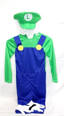 Luigi Costume Size M  Kids Medium Halloween 110-120cm - Image 1 of 4