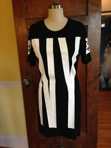 Vestido elástico H&M dividido nuevo con etiquetas con estampado negro pequeño - Imagen 1 de 8