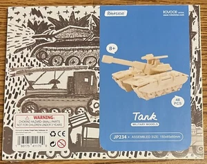 Tank 48-Piece 3-D Puzzle (Robotime, Rowood Series) JP234 (Still Sealed) - Picture 1 of 10
