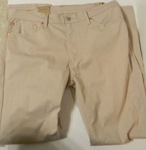 Levi's 511 Pants Men’s 36x32 Beige Chino Slim Mid Rise Stretch Straight Leg - Picture 1 of 8