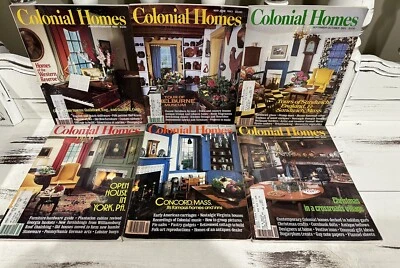 Vintage Colonial Homes Magazines, 1983 Lot of 6 Issues January - December ~ 1-6 - Image 1 of 4