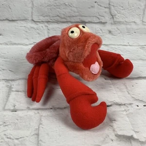 6" Little Mermaid Sebastian Applause Disney Red Crab Stuffed Plush Posable Arms - Picture 1 of 9
