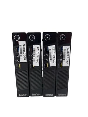 Lot of 4 Lenovo ThinkCentre M73 Intel i3-4150@3.00GHz 4GB RAM NO Storage - Image 1 of 4