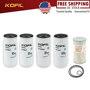 Engine Filters Volvo D13 Oil Change Kit LF667 x2, LF3654, FF5507, FF5369W๐ - Picture 1 of 8