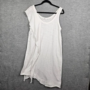 WILT White Ruffle Round neck Sleeveless Tank top dress Size M Made In U.S.A - Picture 1 of 7
