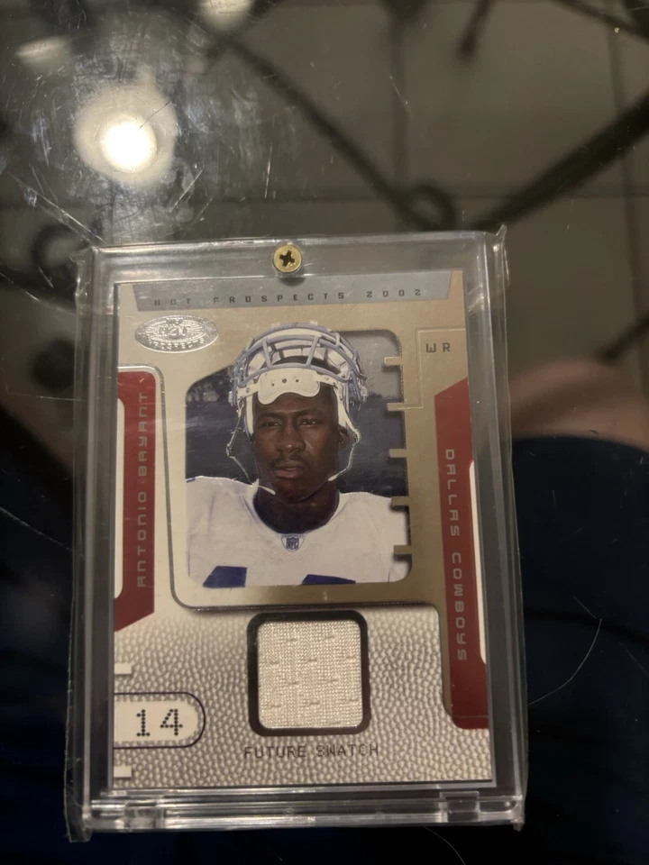 2002 Fleer Hot Prospects - Future Swatch #89 Antonio Bryant /1000 (MEM, RC) - Image 1 of 2