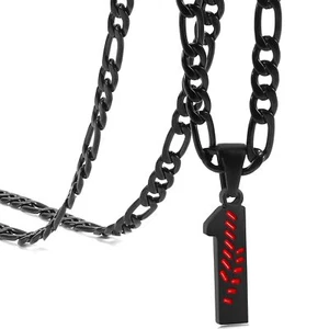 Personalized Jersey Number Necklaces for Mens,Athletes Stainless Steel Sport Num - Picture 1 of 7