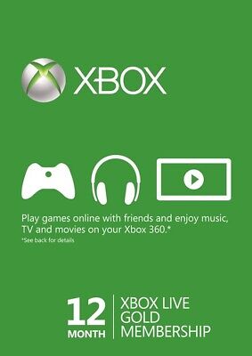 Xbox Live Gold 12 Mesi • 44.35€